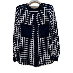 Tracy M zipper shoulder blouse